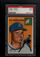 1954 Topps #244 Leroy Wheat PSA 7 NM PHILADELPHIA ATHLETICS